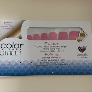 Color Street Strawberry Sunrise Pedicure Nail Strips